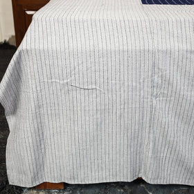 Grey - jacquard patchwork cotton double bed cover