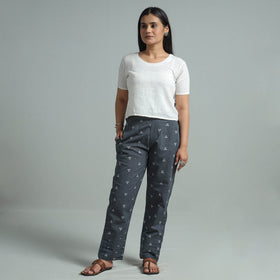  Jacquard Weave Cotton Elasticated Pant 04 Online at iTokri.com