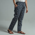  Jacquard Weave Cotton Elasticated Pant 04 Online at iTokri.com