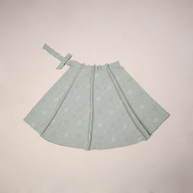 Jacquard weave cotton wrap around skirt 13 - handcrafted