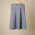 Blue - jacquard weave cotton wrap around skirt 21