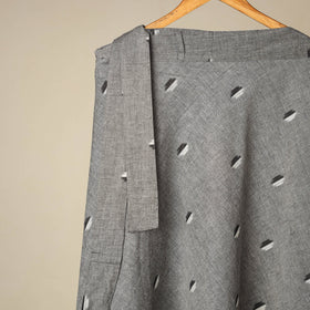 Jacquard weave cotton wrap around skirt 27 - handcrafted