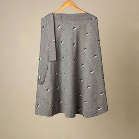Jacquard weave cotton wrap around skirt 27 - handcrafted