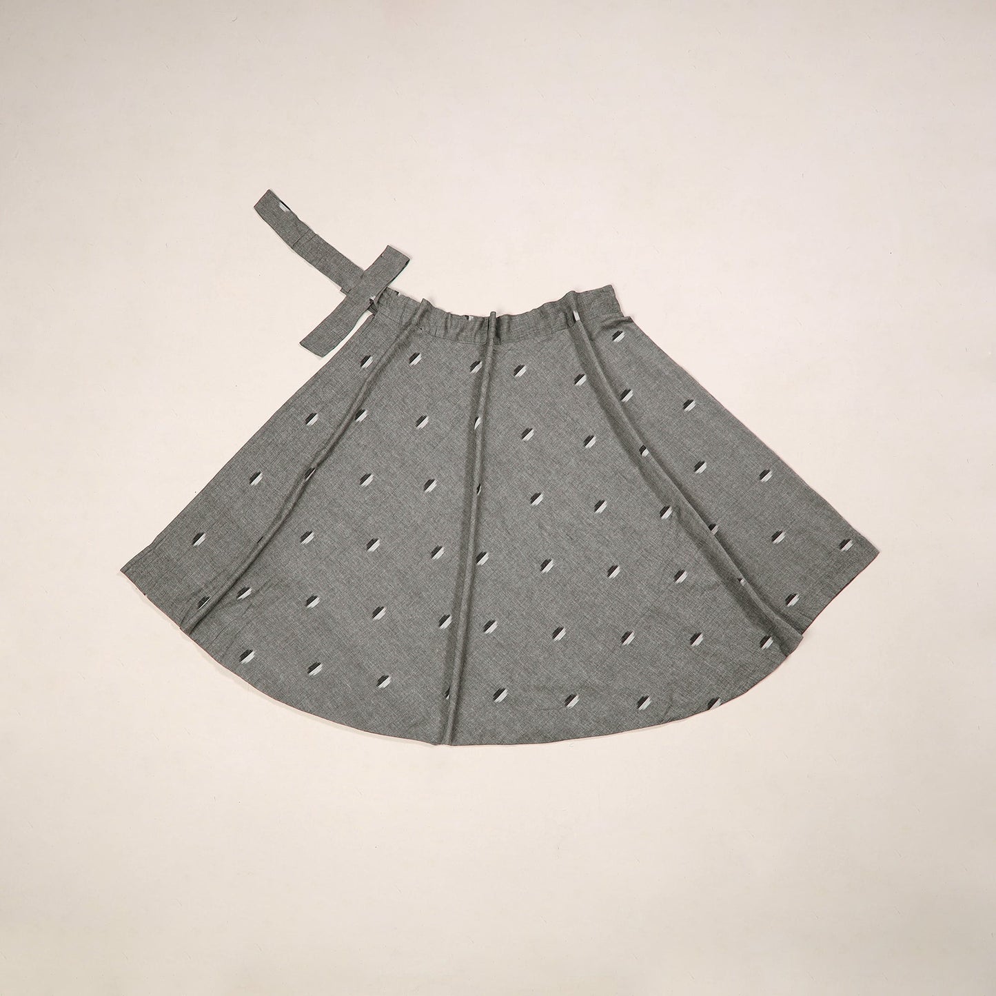 Jacquard weave cotton wrap around skirt 27 - handcrafted