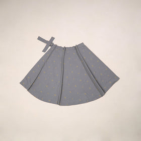 Jacquard weave cotton wrap around skirt 30 - handcrafted