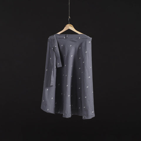 Jacquard weave cotton wrap around skirt 33 - handcrafted