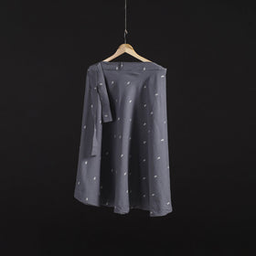 Jacquard weave cotton wrap around skirt 33 - handcrafted