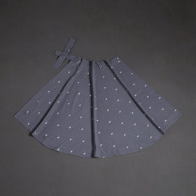 Jacquard weave cotton wrap around skirt 33 - handcrafted