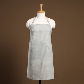  Grey Jacquard Weaving Cotton Apron with Pocket