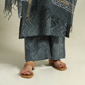 Buy Grey Jaipur Print Cotton Kurta Set