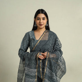 Buy Grey Jaipur Print Cotton Kurta Set