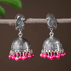  Elegant Beadwork German Silver Earrings Online in India