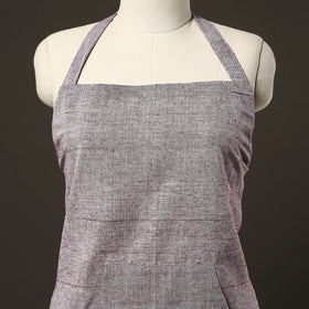 Grey - jhiri handloom cotton apron with pocket 14