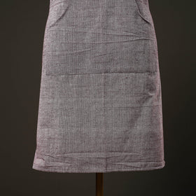 Grey - jhiri handloom cotton apron with pocket 14