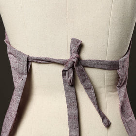 Grey - jhiri handloom cotton apron with pocket 14