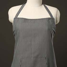 Grey - jhiri handloom cotton apron with pocket 15