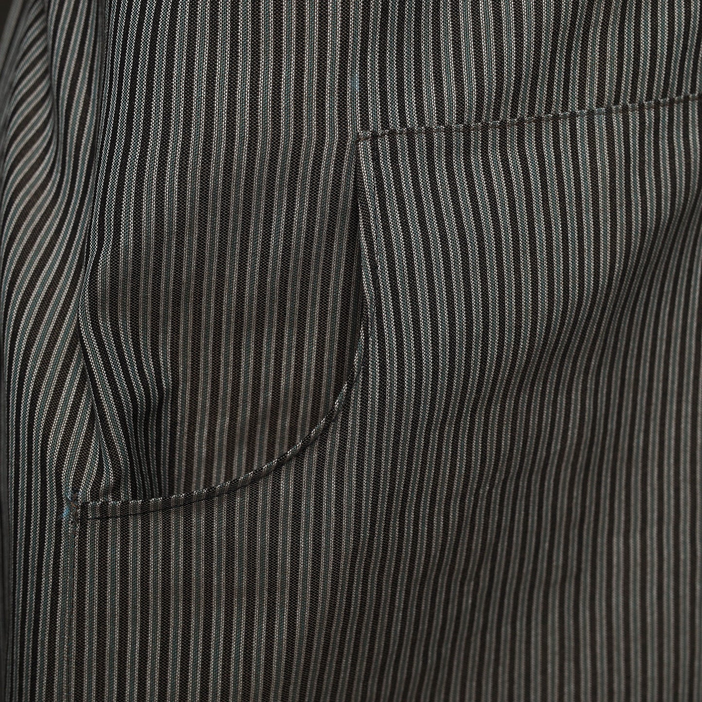 Grey - jhiri handloom cotton apron with pocket 15