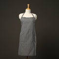 Grey - jhiri handloom cotton apron with pocket 15