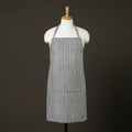 Grey - jhiri handloom cotton apron with pocket 34
