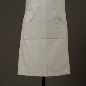 Grey - jhiri handloom cotton apron with pocket 41