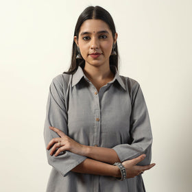  Jhiri Handloom Cotton A-Line Long Kurta 