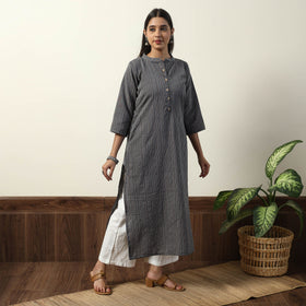 Buy  Jhiri Handloom Cotton Straight Long Kurta Online l iTokri.com