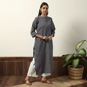 Buy  Jhiri Handloom Cotton Straight Long Kurta Online l iTokri.com