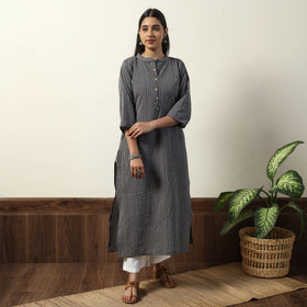 Buy  Jhiri Handloom Cotton Straight Long Kurta Online l iTokri.com