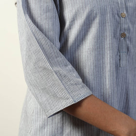   Jhiri Handloom Cotton Straight Long Kurta 