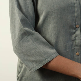   Jhiri Handloom Cotton Straight Long Kurta 