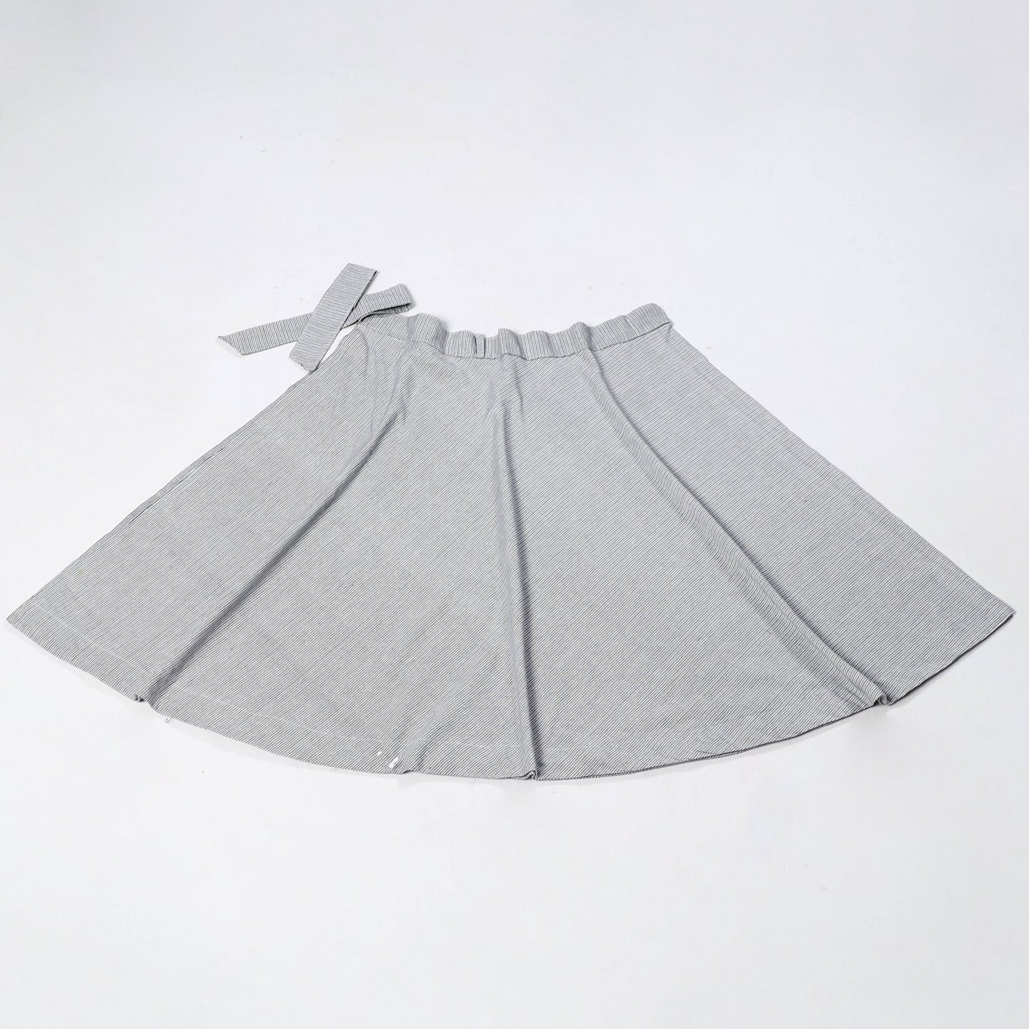 Buy Grey Jhiri Handloom Cotton Wrap Around Plain Skirt 