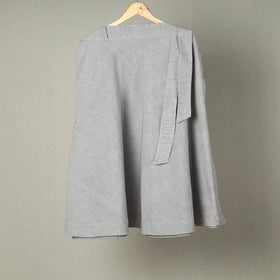 Buy Grey Jhiri Handloom Cotton Wrap Around Plain Skirt 