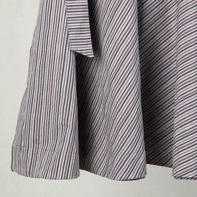 Grey - Jhiri Handloom Cotton Wrap Around Plain Skirt 12