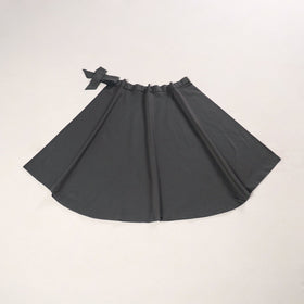 Grey - jhiri handloom plain cotton wrap around skirt 18