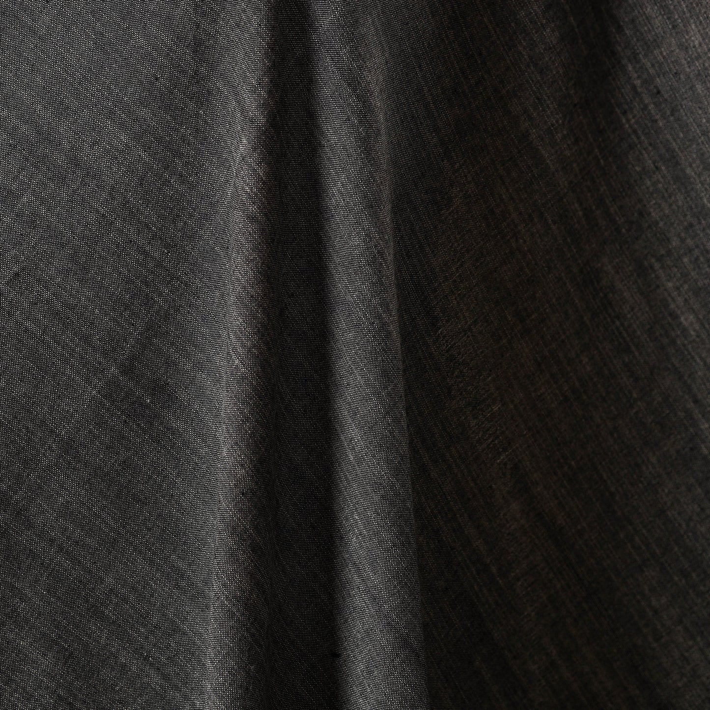 Grey - jhiri pure handloom cotton fabric 20 - handcrafted