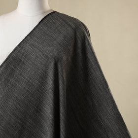 Grey - jhiri pure handloom cotton fabric 20 - handcrafted