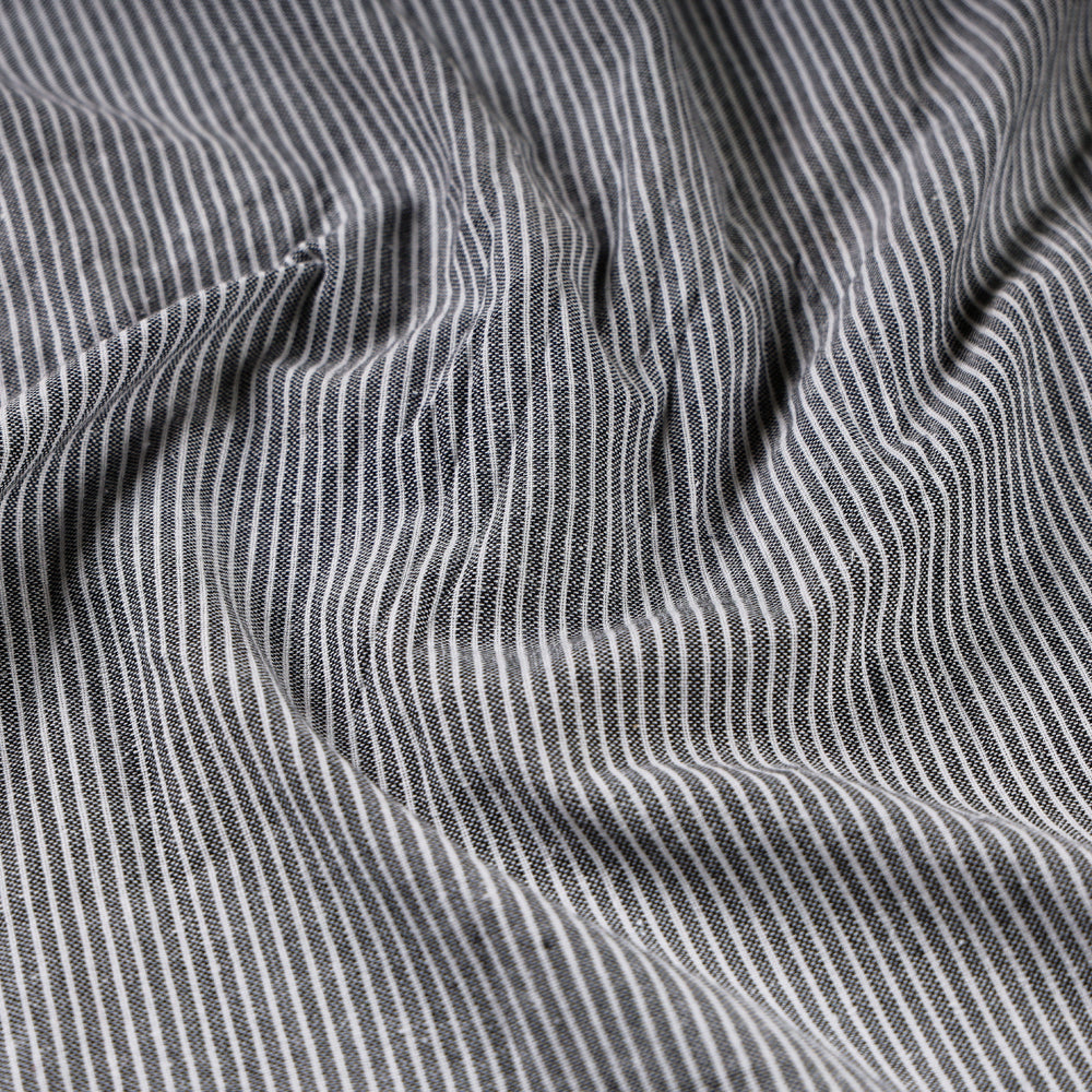 Grey - Jhiri Pure Handloom Cotton Fabric