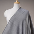 Grey - Jhiri Pure Handloom Cotton Fabric