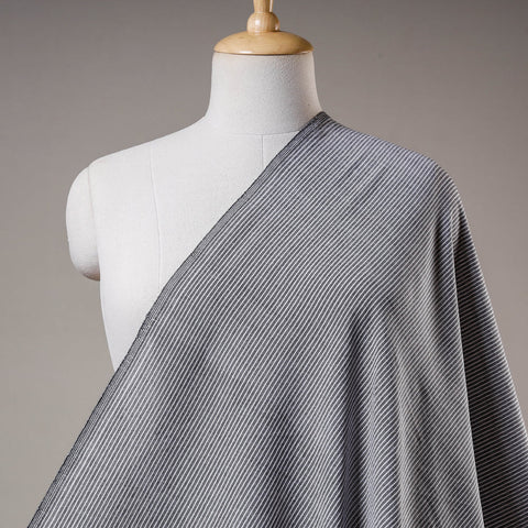 Grey - Jhiri Pure Handloom Cotton Fabric