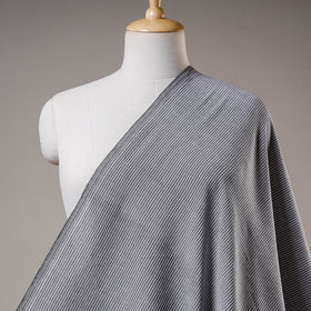 Grey - Jhiri Pure Handloom Cotton Fabric