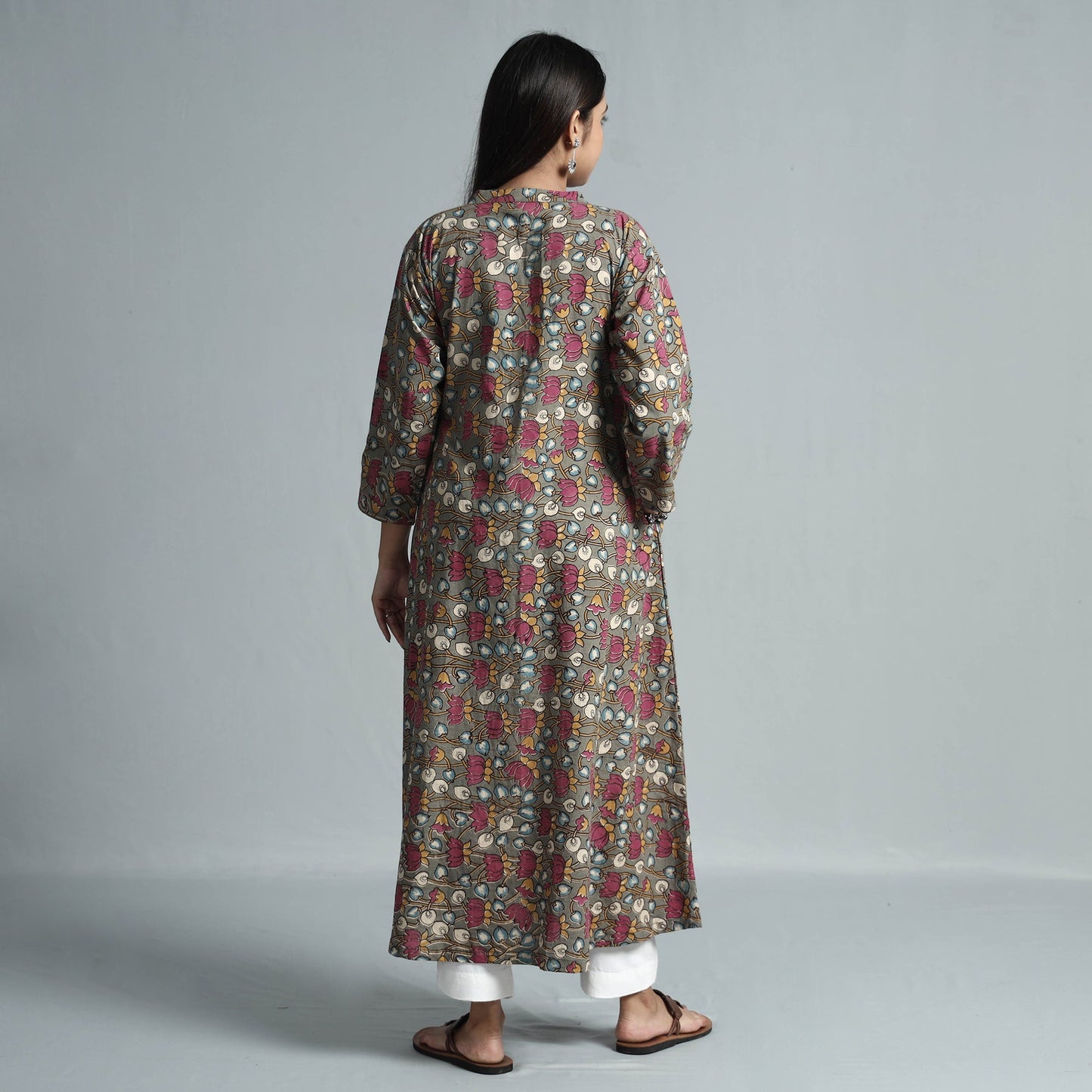  Kalamkari Printed Cotton Kurta For Women