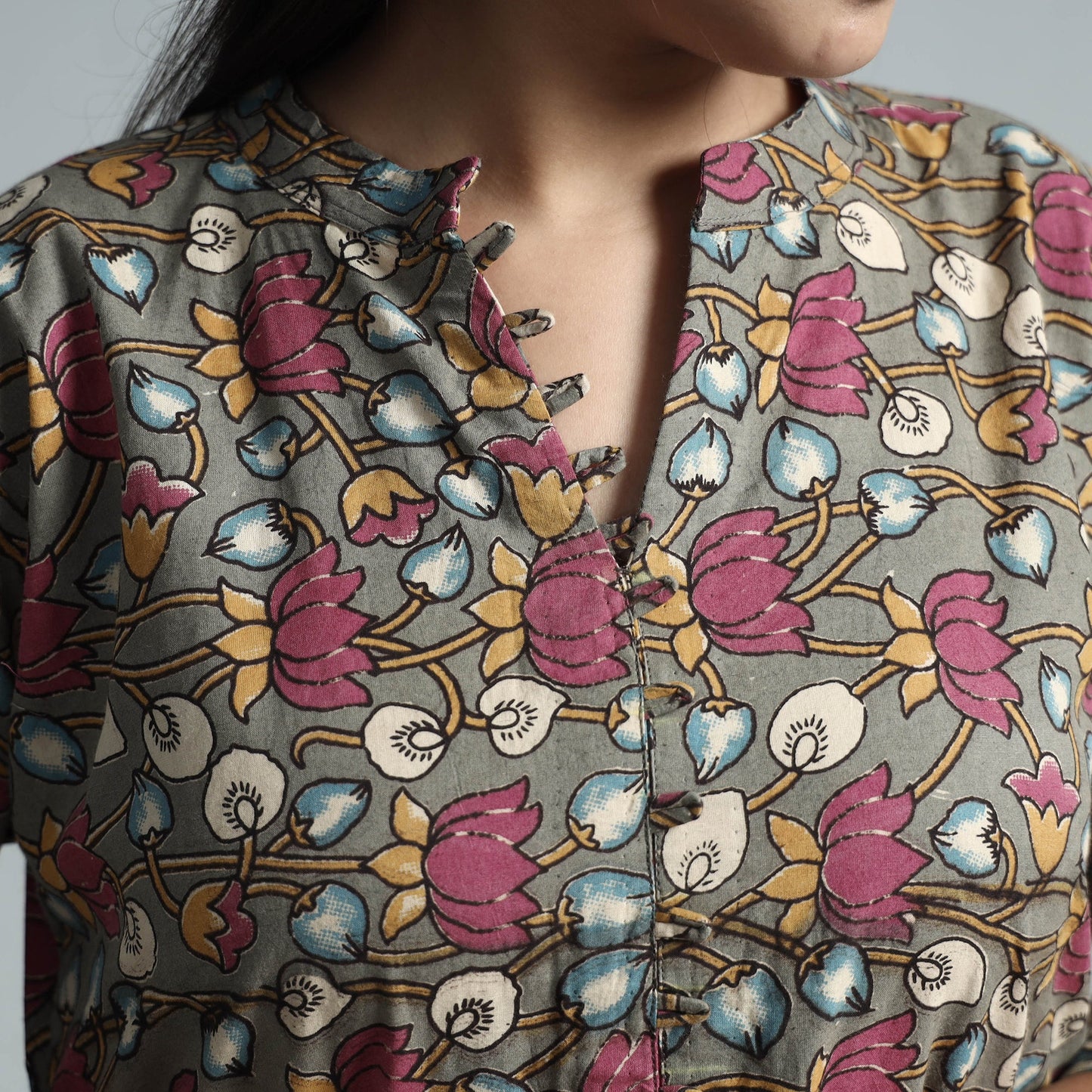  Kalamkari Printed Cotton Kurta For Women