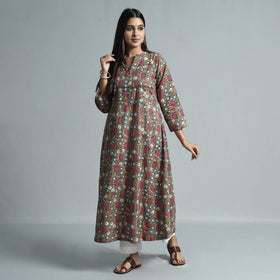  Kalamkari Printed Cotton Kurta For Women