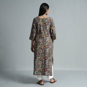  Kalamkari Printed Cotton Kurta For Women