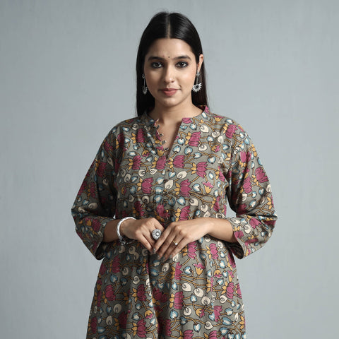  Kalamkari Printed Cotton Kurta For Women