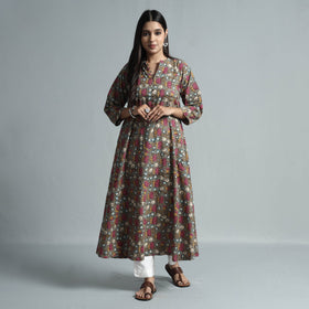  Kalamkari Printed Cotton Kurta For Women