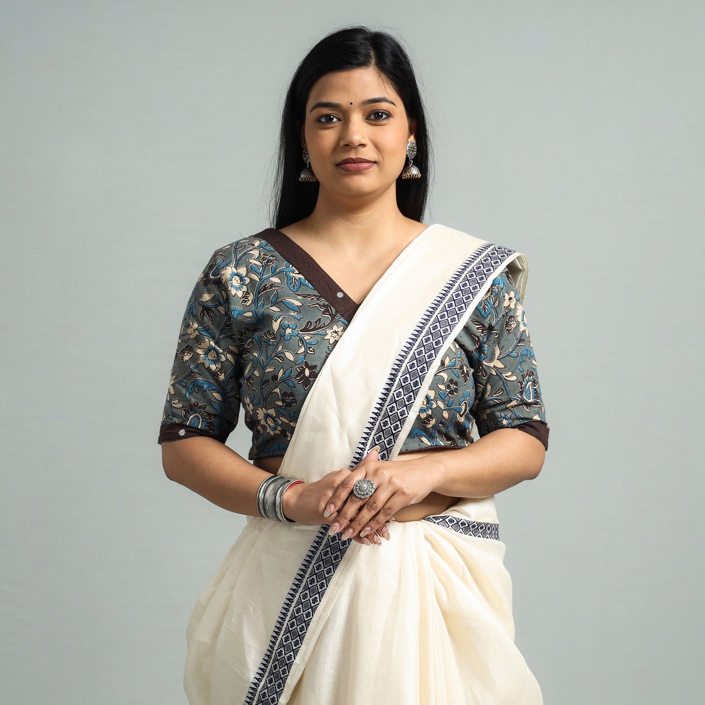 Buy Kalamkari Printed Cotton Stitched Blouse 