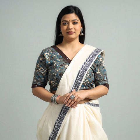 Buy Kalamkari Printed Cotton Stitched Blouse 