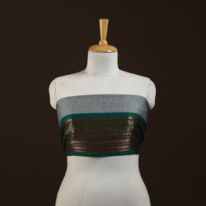 Kanchipuram cotton blouse piece 04 - handcrafted