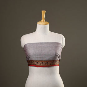 Grey Kanchipuram Cotton Blouse Piece 